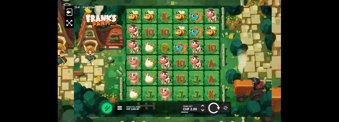 Erste Spielansicht von Frank s Farm