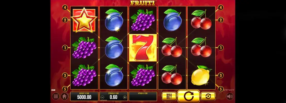 Erste Spielansicht von Fruiti