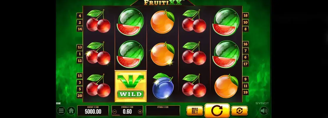 Erste Spielansicht von Fruiti XX