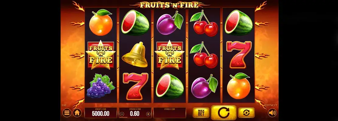 Erste Spielansicht von Fruits N Fire