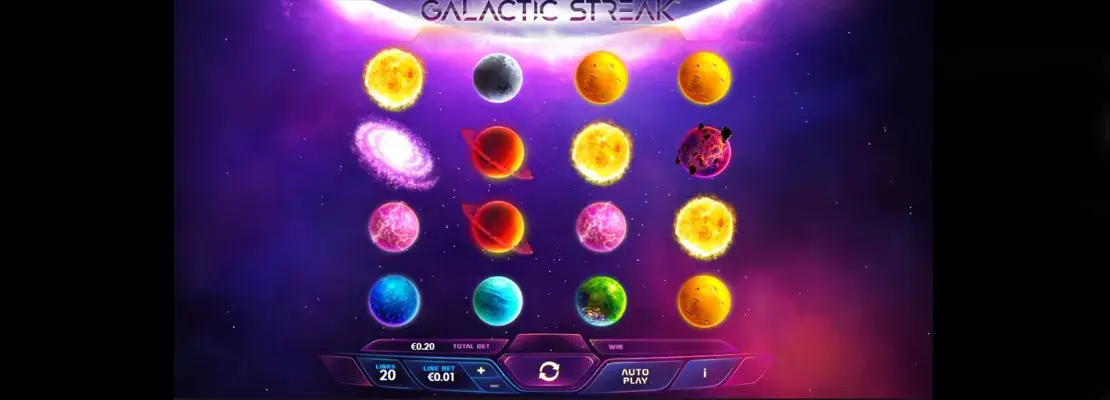 Erste Spielansicht von Galactic Streak