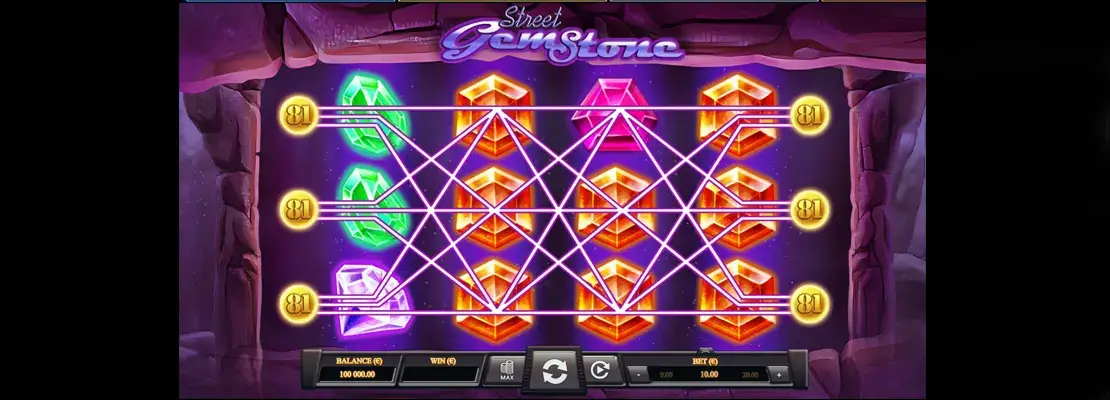 Erste Spielansicht von Gem Stone Street