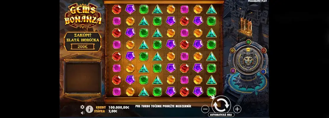 Erste Spielansicht von Gems Bonanza