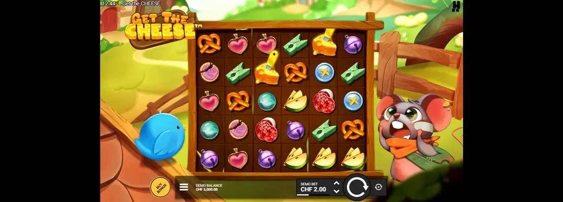 Erste Spielansicht von Get The Cheese