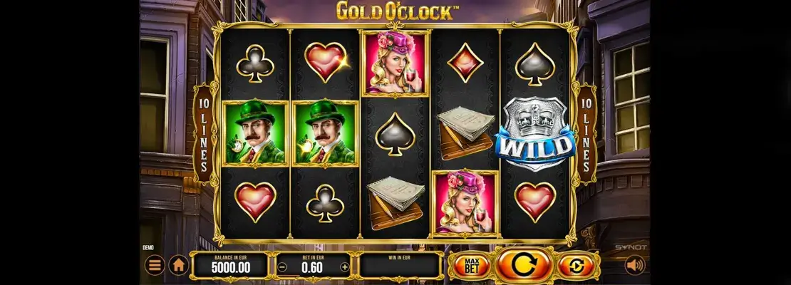 Erste Spielansicht von Gold O Clock