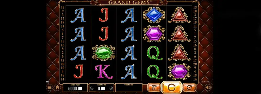 Erste Spielansicht von Grand Gems