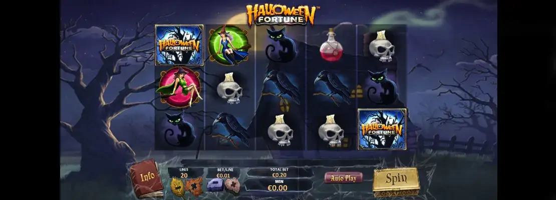 Erste Spielansicht von Halloween Fortune
