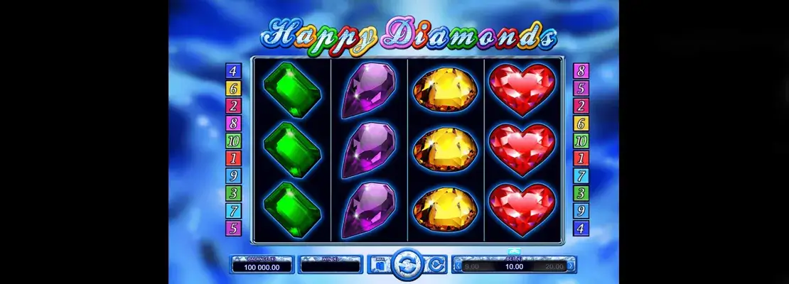Erste Spielansicht von Happy Diamonds