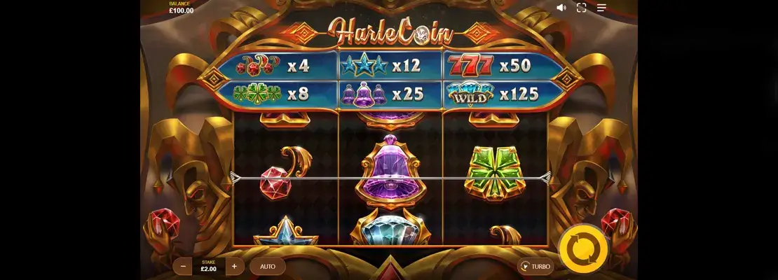 Erste Spielansicht von HarleCoin