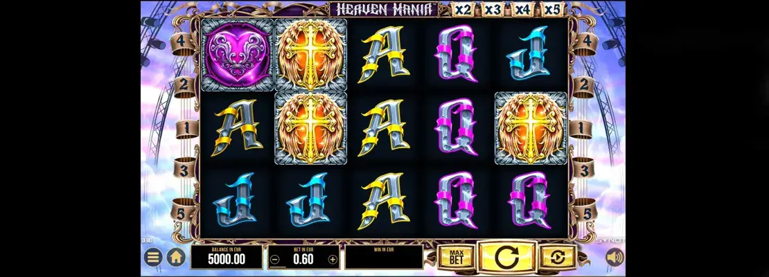 Erste Spielansicht von Heaven Mania