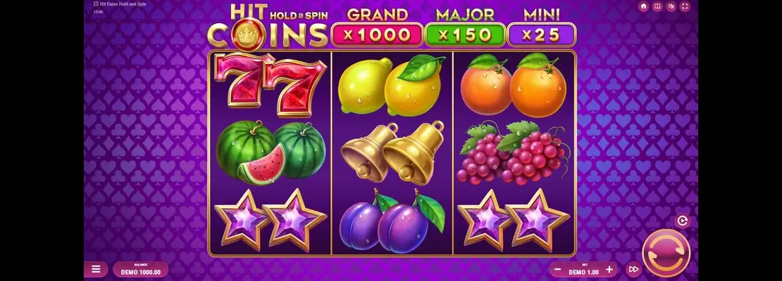 Erste Spielansicht von Hits Coins Hold And Spin