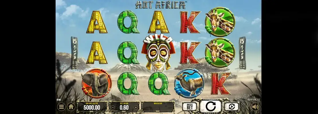 Erste Spielansicht von Hot Africa