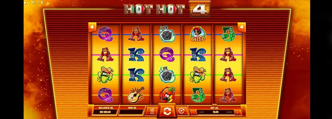 Erste Spielansicht von Hot Hot 4