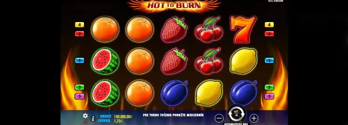 Erste Spielansicht von Hot To Burn