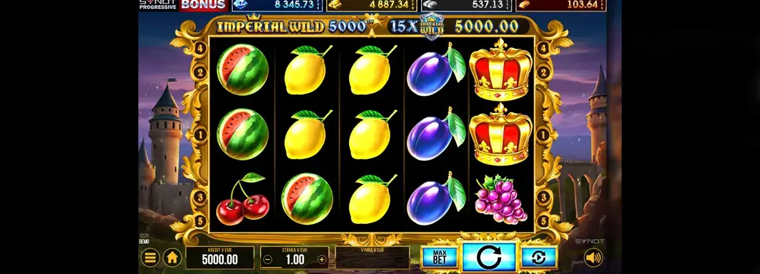 Erste Spielansicht von Imperial Wild 5000