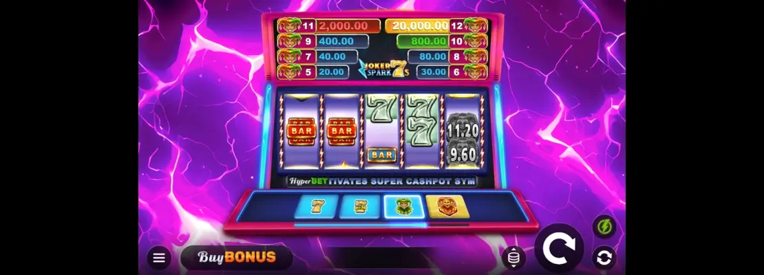 Erste Spielansicht von Joker Spark 7s