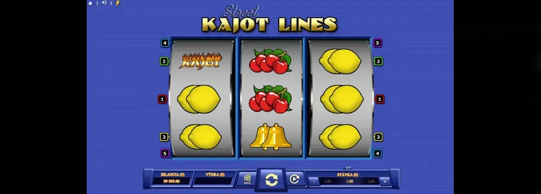 Erste Spielansicht von Kajot Lines Street