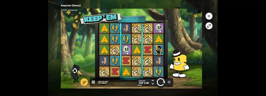 Erste Spielansicht von KeepEm