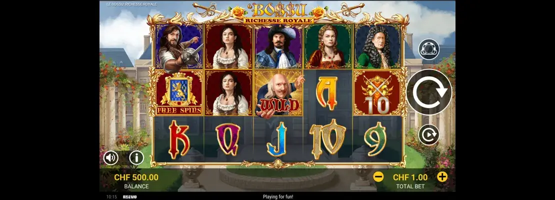 Erste Spielansicht von Le Bossu 2 Crossed Swords