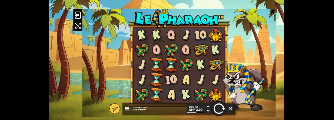 Erste Spielansicht von Le Pharaoh