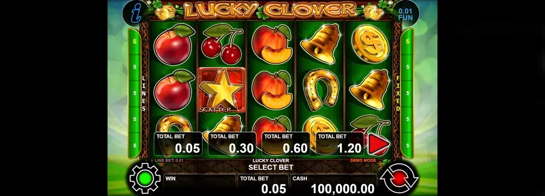 Erste Spielansicht von Lucky Clover