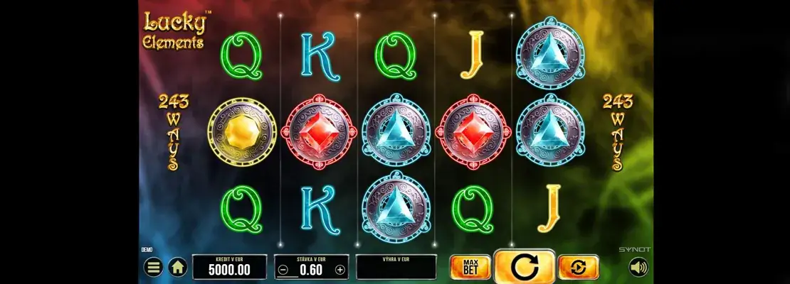 Erste Spielansicht von Lucky Elements