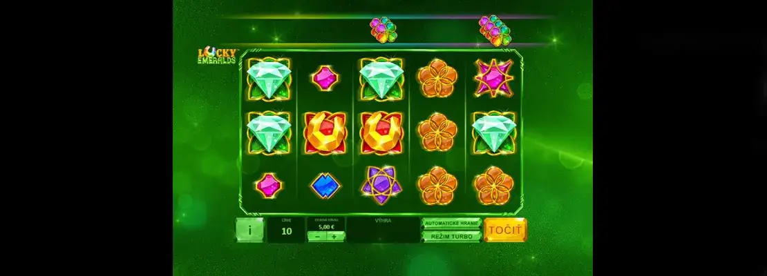 Erste Spielansicht von Lucky Emeralds