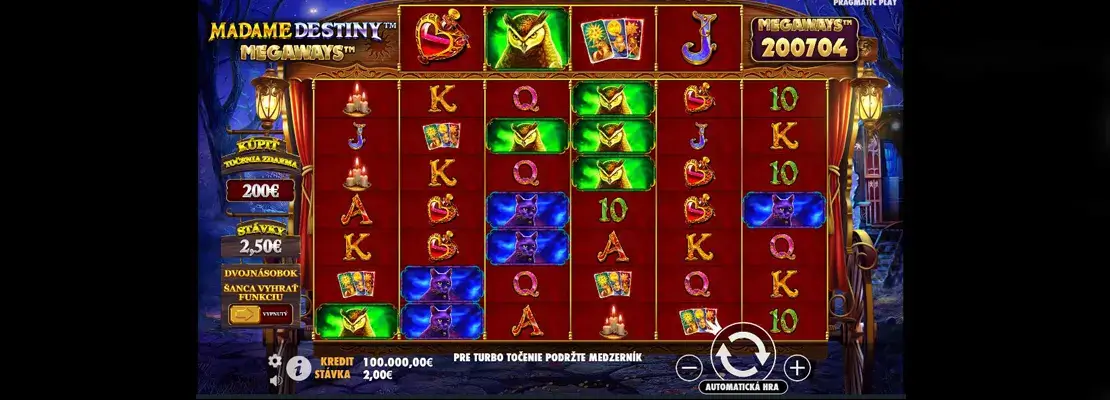 Erste Spielansicht von Madame Destiny Megaways
