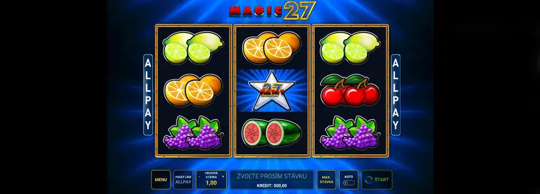 Erste Spielansicht von Magic 27