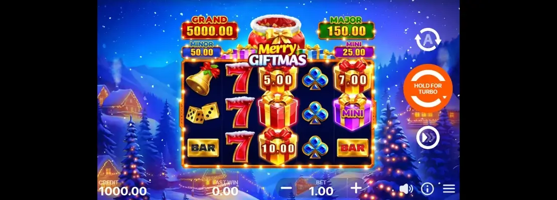 Erste Spielansicht von Merry Giftmas Hold And Win
