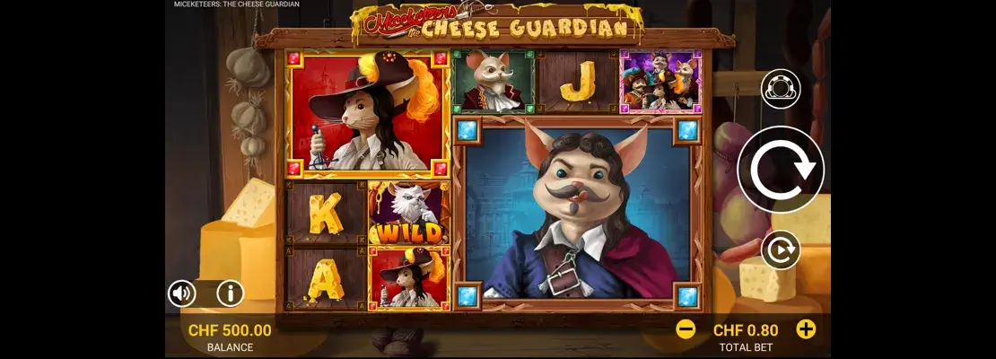 Erste Spielansicht von Micketeers The Cheese Guardian