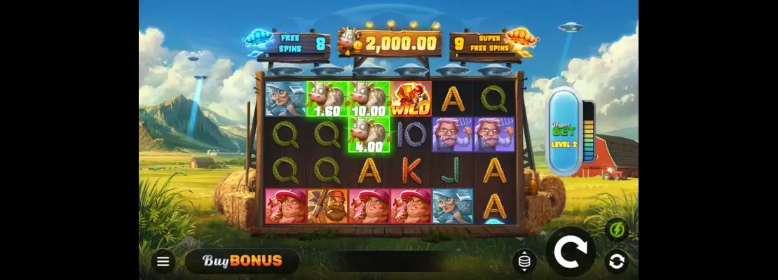 Erste Spielansicht von Moo Snatchers