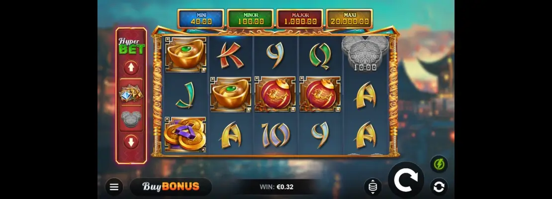 Erste Spielansicht von Mooncake Riches