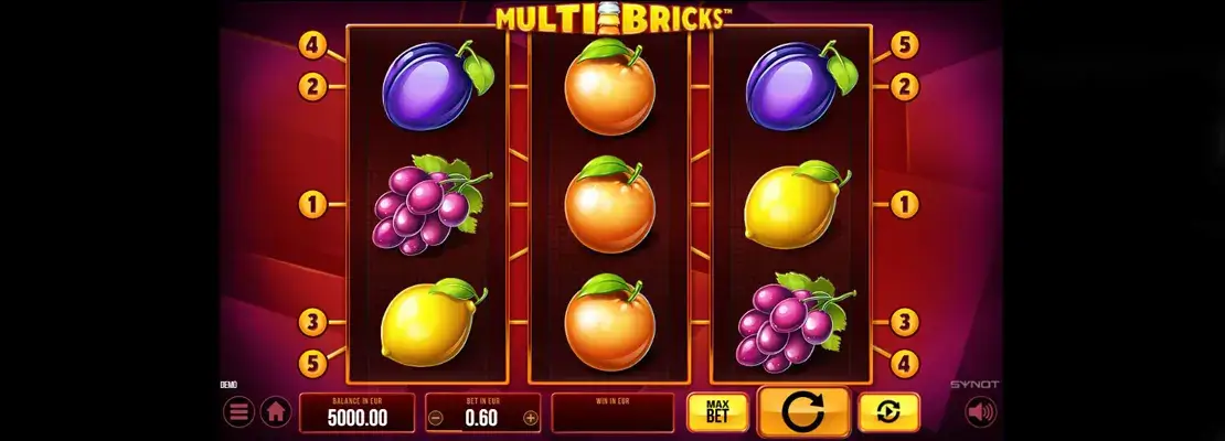 Erste Spielansicht von Multi Bricks