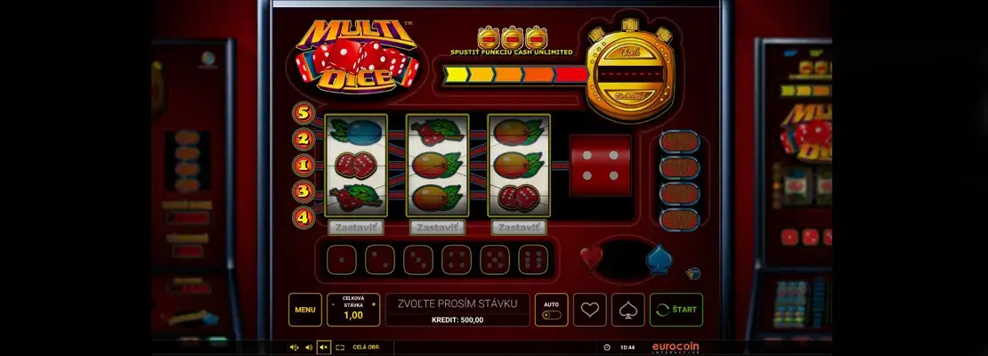 Erste Spielansicht von Multi Dice