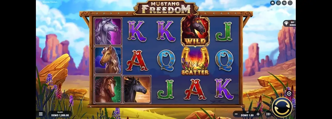Erste Spielansicht von Mustang Freedom