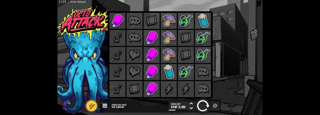 Erste Spielansicht von Octo Attack