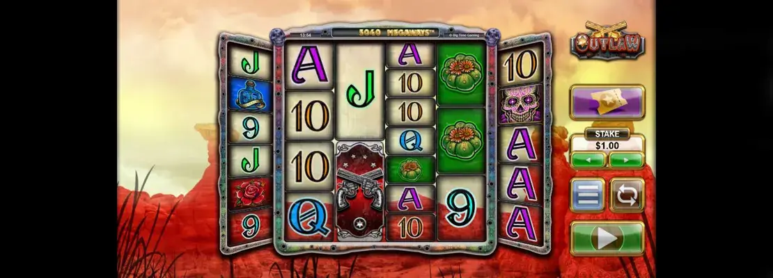 Erste Spielansicht von Outlaw