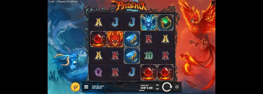 Erste Spielansicht von Phoenix DuelReels
