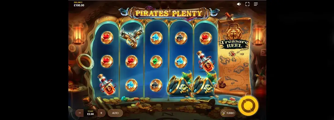 Erste Spielansicht von Pirates Plenty