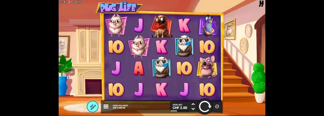 Erste Spielansicht von Pug Life