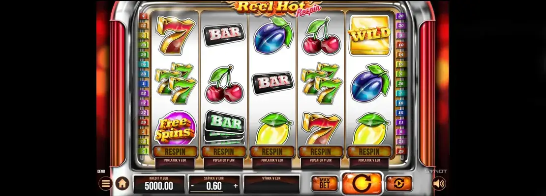 Erste Spielansicht von Reel Hot Respin
