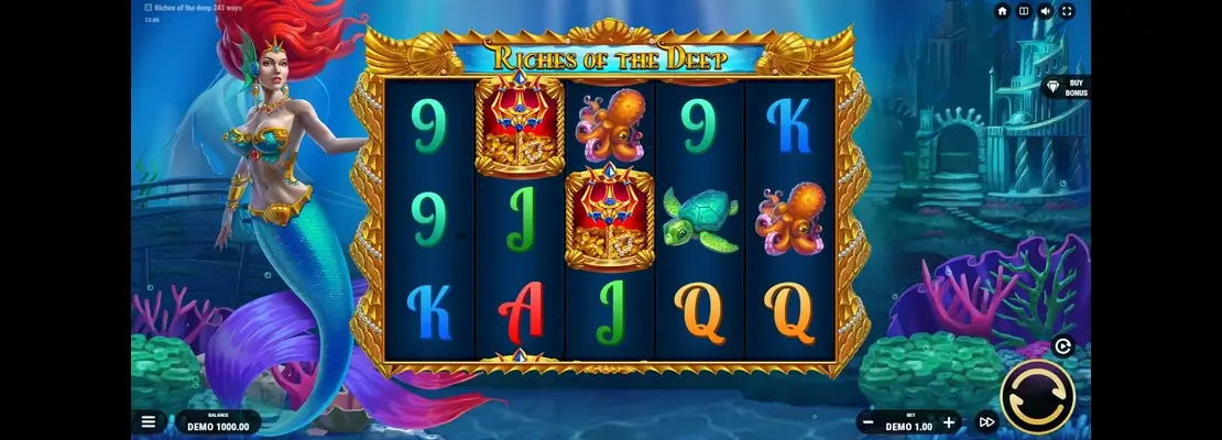 Erste Spielansicht von Riches of the Deep 243 Ways