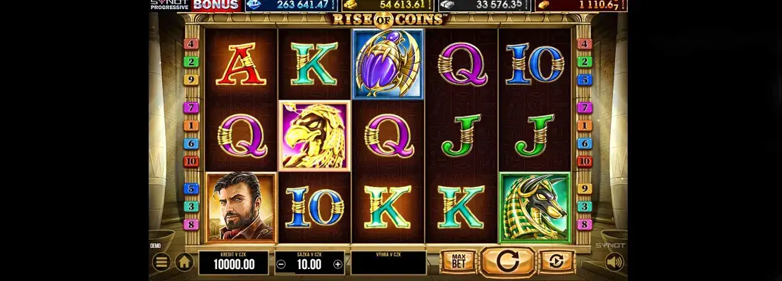 Erste Spielansicht von Rise Of Coins