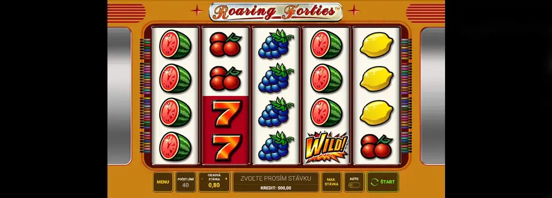 Erste Spielansicht von Roaring Forties