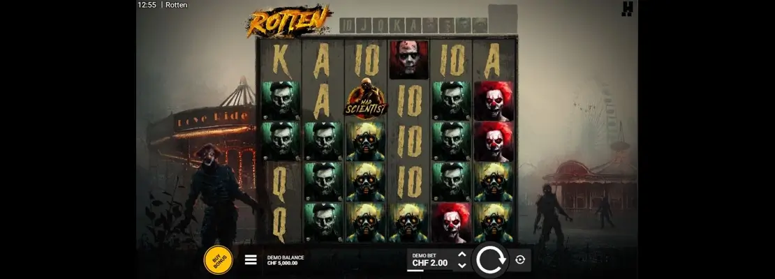 Erste Spielansicht von Rotten