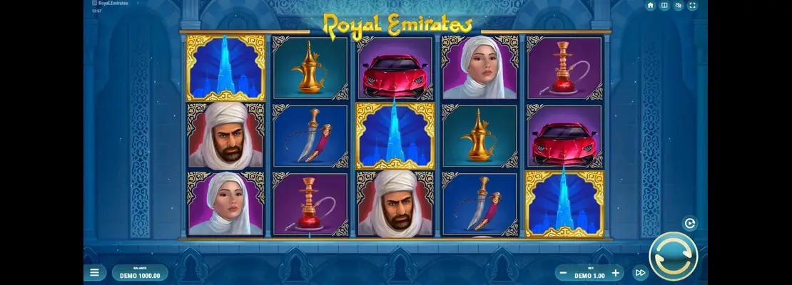 Erste Spielansicht von Royal Emirates