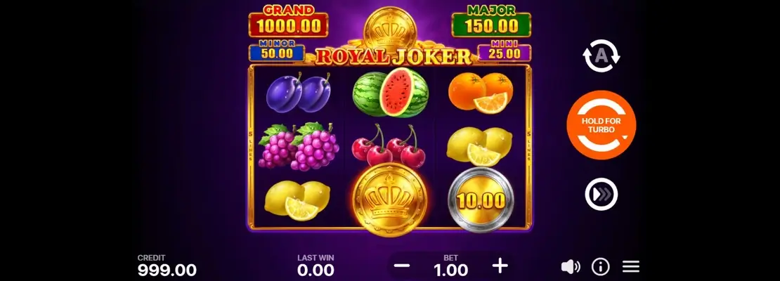 Erste Spielansicht von Royal Joker Hold And Win