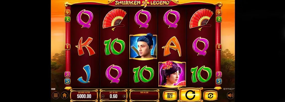 Erste Spielansicht von Shuriken Legend