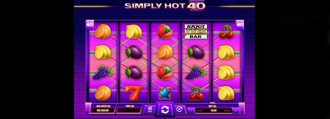 Erste Spielansicht von Simply Hot 40